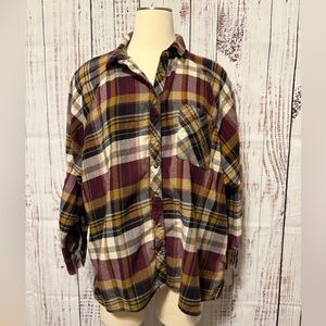 Maurices Plaid Button‎ Down